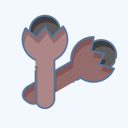 Icon Cloves. related to Herbs and Spices symbol. doodle style. simple design editable. simple illustrationのイラスト素材