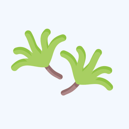 Icon Rosemary. related to Herbs and Spices symbol. flat style. simple design editable. simple illustrationのイラスト素材