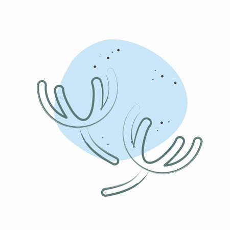 Icon Thyme. related to Herbs and Spices symbol. Color Spot Style. simple design editable. simple illustrationのイラスト素材