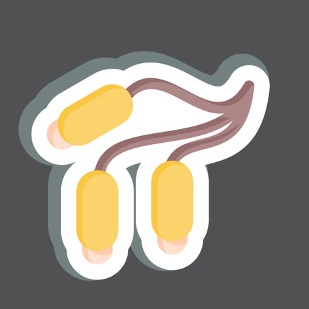 Sticker Barberry. related to Herbs and Spices symbol. simple design editable. simple illustration. simple illustrationのイラスト素材