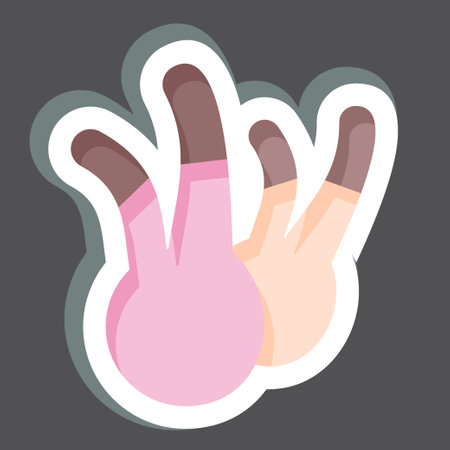 Sticker Fennel. related to Herbs and Spices symbol. simple design editable. simple illustrationのイラスト素材
