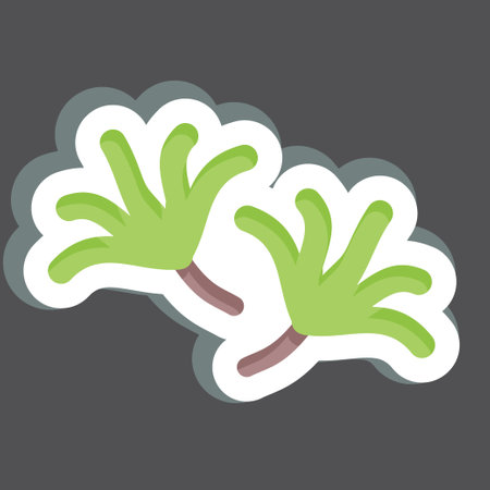 Sticker Rosemary. related to Herbs and Spices symbol. simple design editable. simple illustrationのイラスト素材