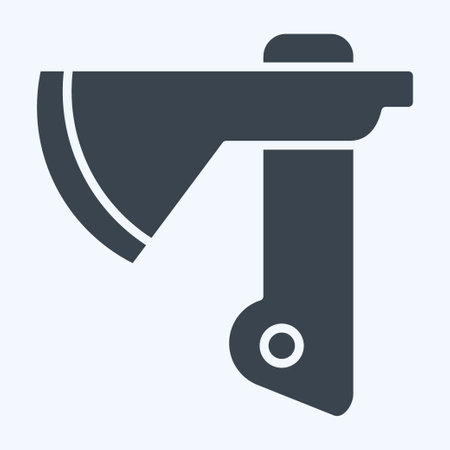 Icon Axe. related to Construction symbol. glyph style. simple design editable. simple illustrationのイラスト素材