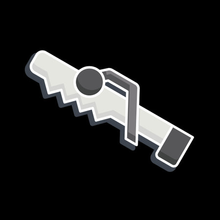 Icon Hand Saw. related to Construction symbol. glossy style. simple design editable. simple illustrationのイラスト素材