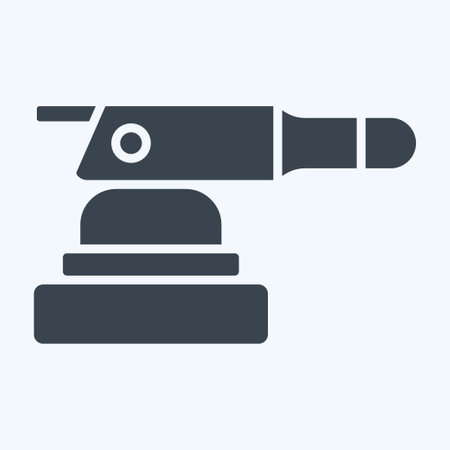 Icon Polishers. related to Construction symbol. glyph style. simple design editable. simple illustrationのイラスト素材