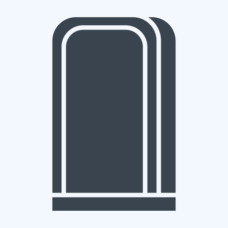 Icon Mirror. related to Home Decoration symbol. glyph style. simple design editable. simple illustrationのイラスト素材