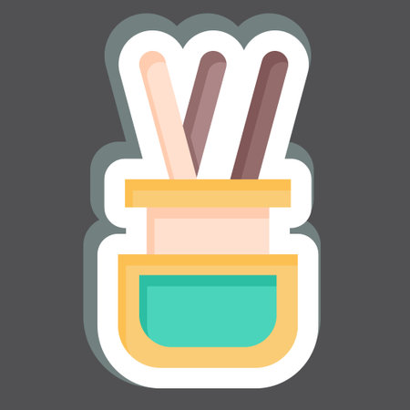Sticker Diffuser. related to Home Decoration symbol. simple design editable. simple illustrationのイラスト素材