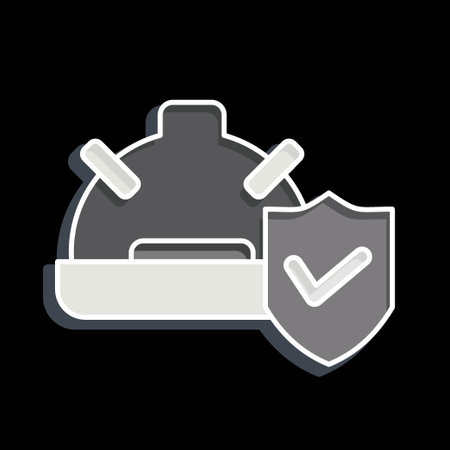 Icon Labour Insurance. related to Finance symbol. glossy style. simple design editable. simple illustrationのイラスト素材