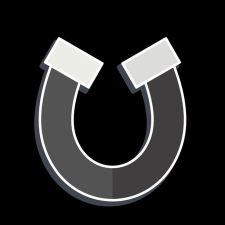 Icon Horse Shoe. related to Ireland symbol. glossy style. simple design editable. simple...