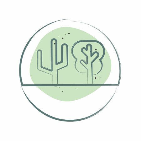 Icon Climate Change. related to Plastic Pollution symbol. Color Spot Style. simple design editable. simple illustrationのイラスト素材