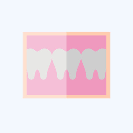 Icon Dental Imaging. related to Dental symbol. flat style. simple design editable. simple illustrationのイラスト素材