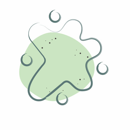 Icon Dirty Spots. related to Laundry symbol. Color Spot Style. simple design editable. simple illustrationのイラスト素材