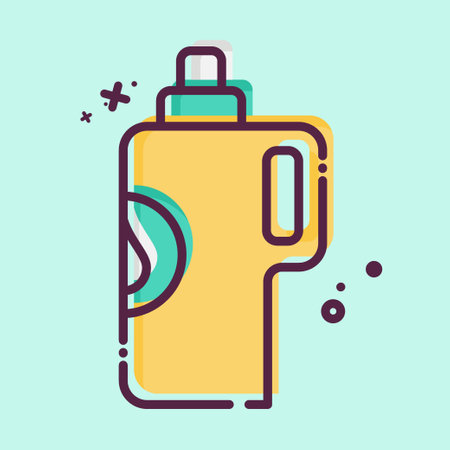 Icon Detergent. related to Laundry symbol. MBE style. simple design editable. simple illustrationのイラスト素材