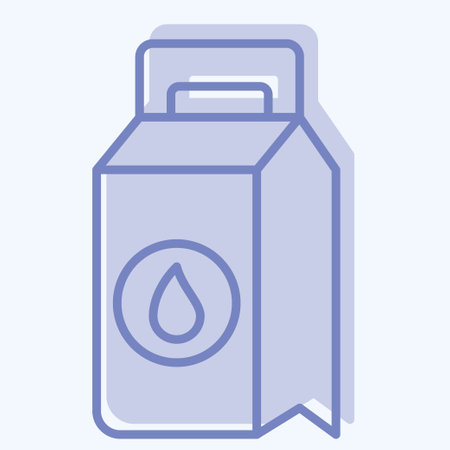 Icon Washing Powder. related to Laundry symbol. two tone style. simple design editable. simple illustrationのイラスト素材
