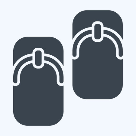 Icon Geta. related to Sakura Festival symbol. glyph style. simple design editable. simple illustrationのイラスト素材