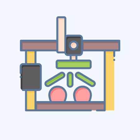 Icon Farmbot. related to Smart Home symbol. doodle style. simple design editable. simple...