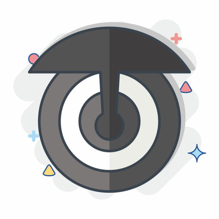 Icon Broadcasting. related to Satellite symbol. comic style. simple design editable. simple illustrationのイラスト素材