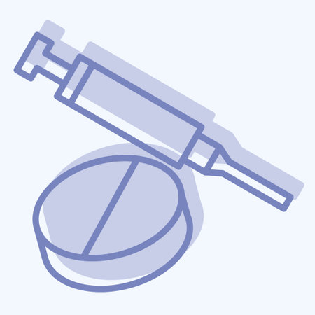 Icon Medications. related to Hepatologist symbol. two tone style. simple design editable. simple illustrationのイラスト素材