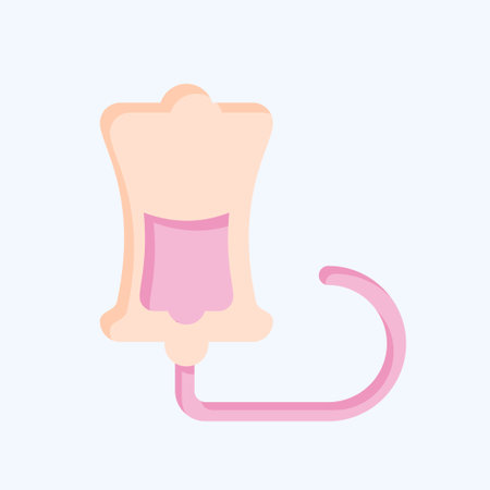 Icon Transfussion Kit. related to Hepatologist symbol. flat style. simple design editable. simple illustrationのイラスト素材