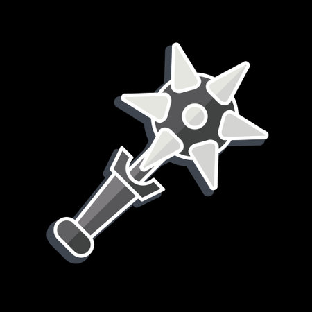 Icon Mace. related to Weapons symbol. glossy style. simple design editable. simple illustration