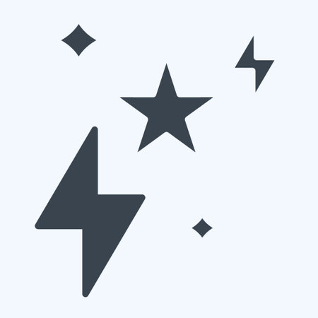 Icon Sparks. related to Magic symbol. glyph style. simple design editable. simple illustration