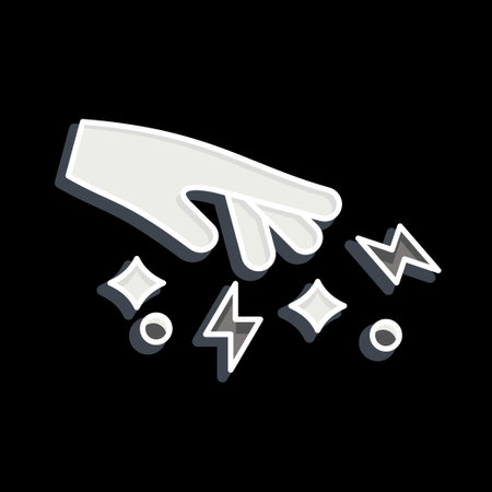 Icon Spell. related to Magic symbol. glossy style. simple design editable. simple illustrationのイラスト素材