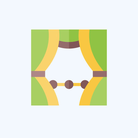Icon Stage. related to Magic symbol. flat style. simple design editable. simple illustrationのイラスト素材