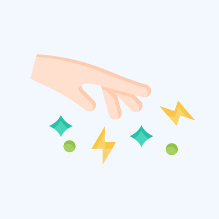 Icon Spell. related to Magic symbol. flat style. simple design editable. simple illustrationのイラスト素材