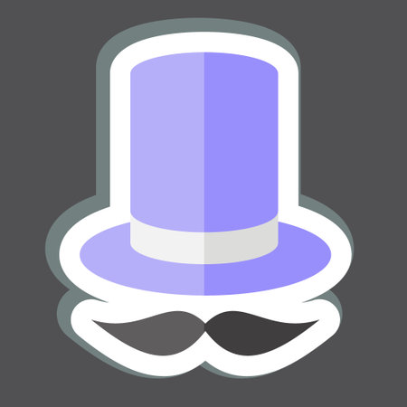 Sticker Magician. related to Magic symbol. simple design editable. simple illustrationのイラスト素材