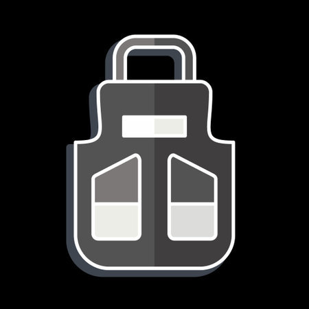 Icon Apron. related to Shoemaker symbol. glossy style. simple design editable. simple illustrationのイラスト素材