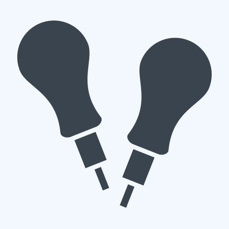 Icon AWL. related to Shoemaker symbol. glyph style. simple design editable. simple illustrationのイラスト素材