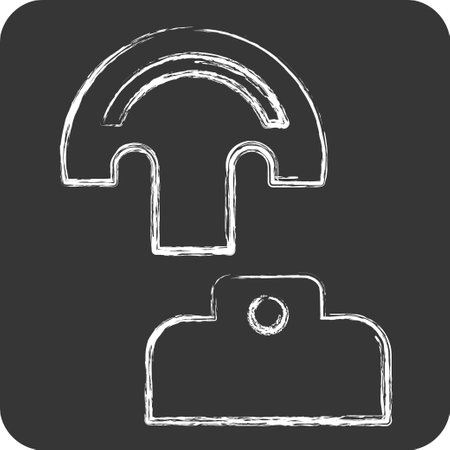 Icon Pattern. related to Shoemaker symbol. chalk Style. simple design editable. simple illustrationのイラスト素材
