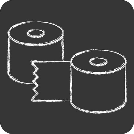 Icon Reinforcement Tapes. related to Shoemaker symbol. chalk Style. simple design editable. simple illustrationのイラスト素材