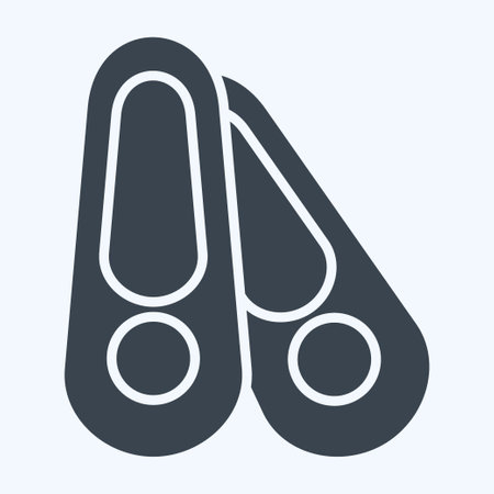 Icon Shoes. related to Shoemaker symbol. glyph style. simple design editable. simple illustrationのイラスト素材