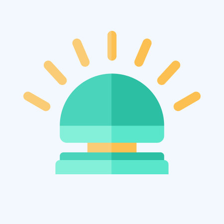 Icon Reception Bell. related to Ring symbol. flat style. simple design editable. simple illustration