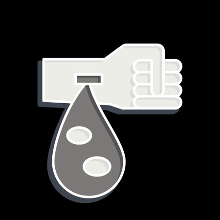 Icon Platelets. related to Blood Donation symbol. glossy style. simple design editable. simple illustrationのイラスト素材