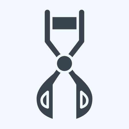 Icon Eyelash Curter. related to Fashion symbol. glyph style. simple design editable. simple illustrationのイラスト素材