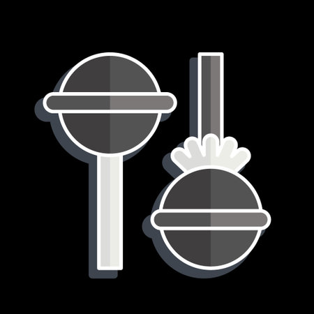 Icon Lolipop. related to Fast Food symbol. glossy style. simple design editable. simple illustrationのイラスト素材