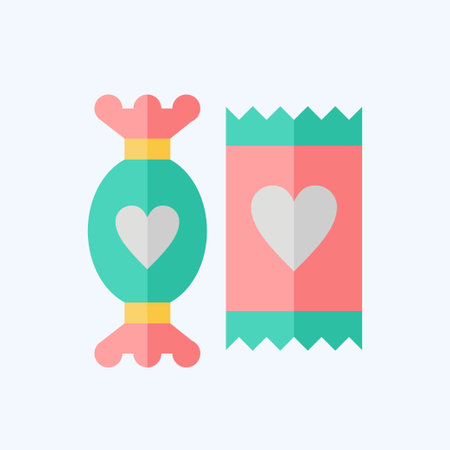 Icon Candy. related to Fast Food symbol. flat style. simple design editable. simple illustrationのイラスト素材