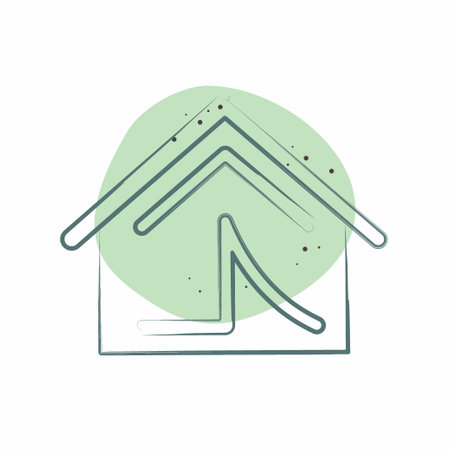 Icon Camping Tent. related to Kenya symbol. Color Spot Style. simple design editable. simple illustrationのイラスト素材