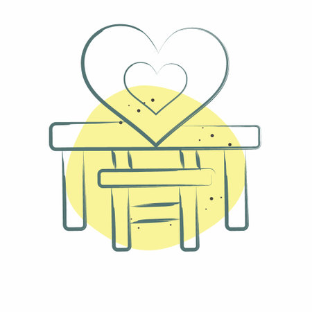 Icon Baby Chair. related to Kindergarten symbol. Color Spot Style. simple design editable. simple illustrationのイラスト素材