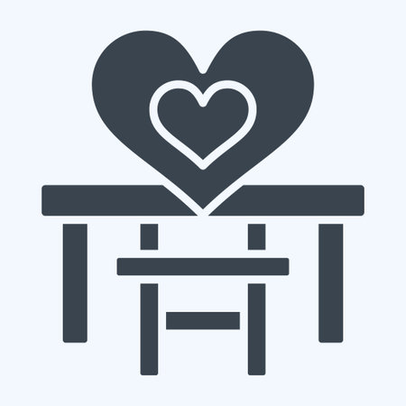 Icon Baby Chair. related to Kindergarten symbol. glyph style. simple design editable. simple illustrationのイラスト素材