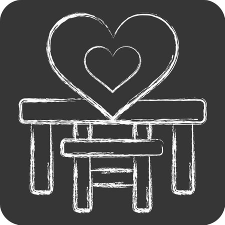 Icon Baby Chair. related to Kindergarten symbol. chalk Style. simple design editable. simple illustrationのイラスト素材