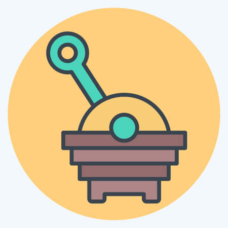 Icon Bucket. related to Kindergarten symbol. color mate style. simple design editable. simple illustrationのイラスト素材