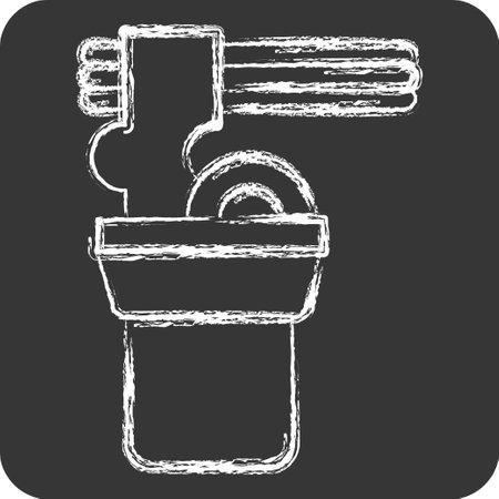 Icon Noodle. related to Picnic symbol. chalk Style. simple design editable. simple illustrationのイラスト素材