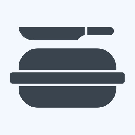 Icon Pie. related to Picnic symbol. glyph style. simple design editable. simple illustrationのイラスト素材