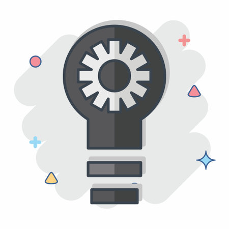 Icon Design Trend. related to Creative Concept symbol. comic style. simple design editable. simple illustrationのイラスト素材