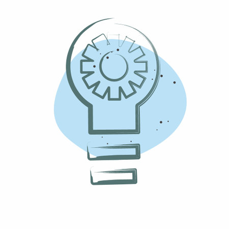 Icon Design Trend. related to Creative Concept symbol. Color Spot Style. simple design editable. simple illustrationのイラスト素材