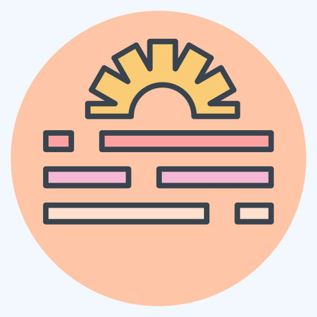 Icon Modification. related to Creative Concept symbol. color mate style. simple design editable. simple illustrationのイラスト素材