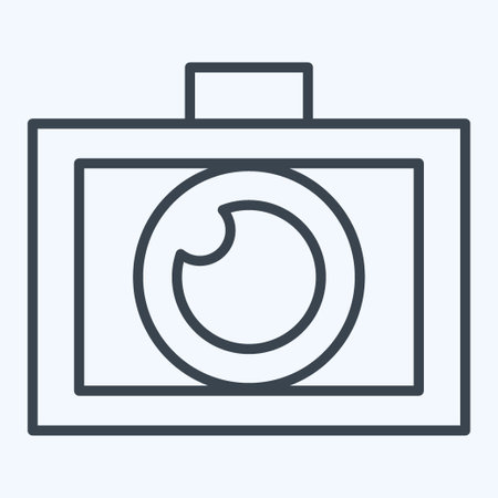 Icon Photo Editor. related to Creative Concept symbol. line style. simple design editable. simple illustrationのイラスト素材